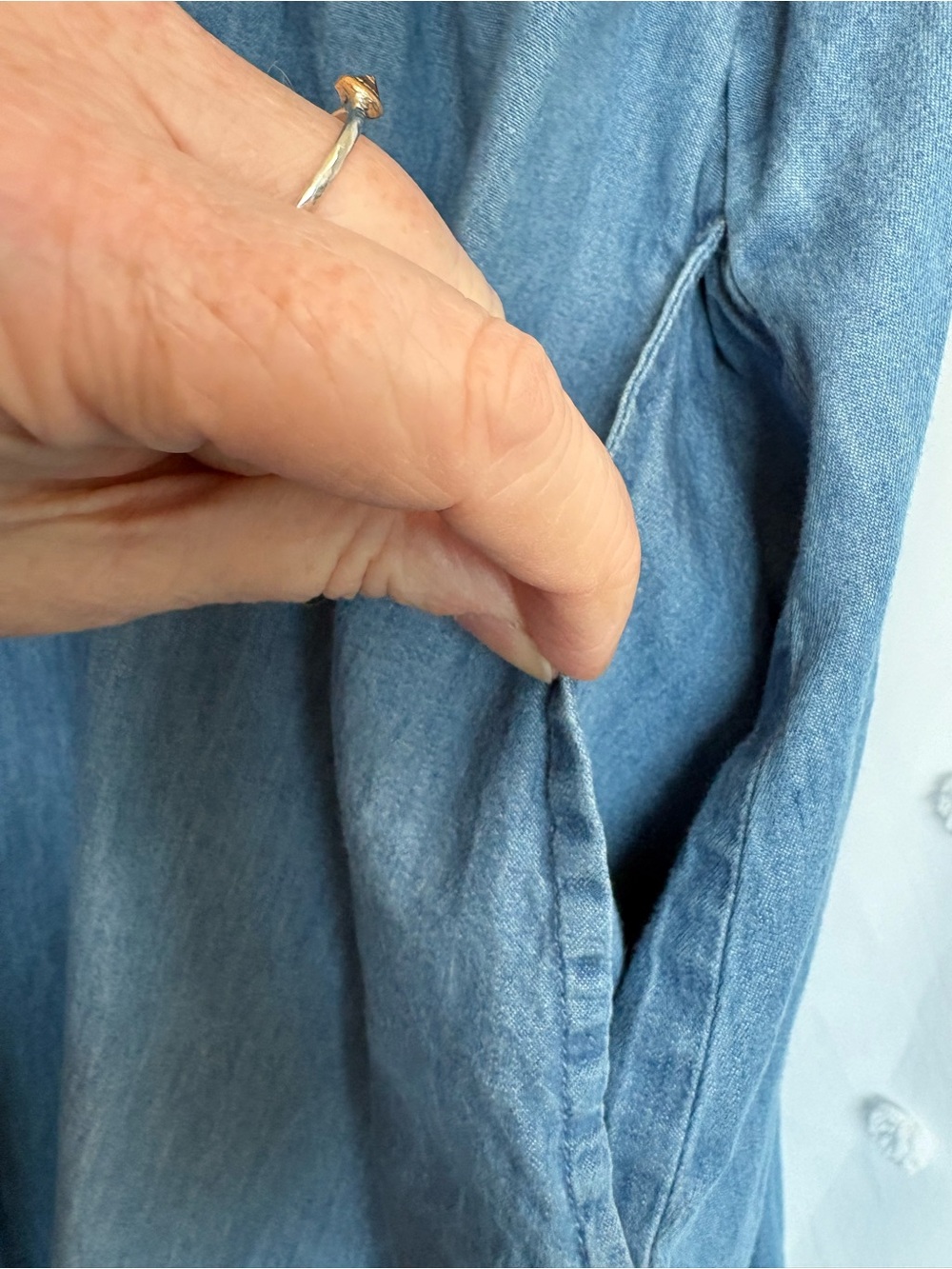 GAP Lightweight Denim Mini Dress - Picture 10 of 12